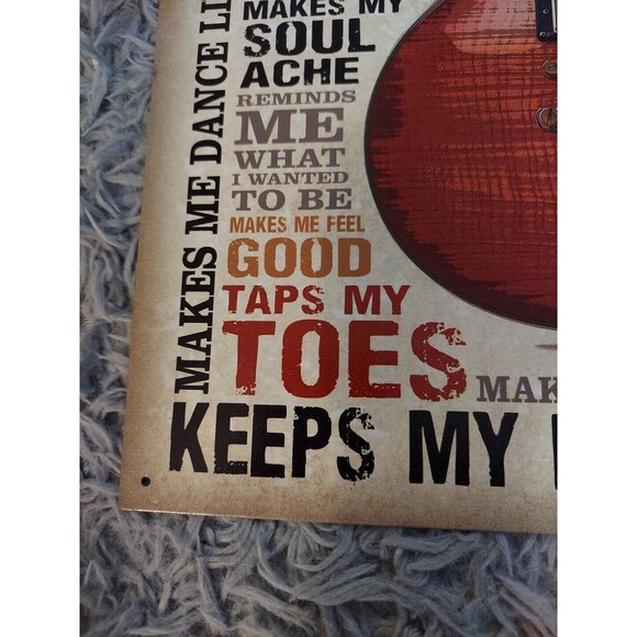 Retrorocket: Metal Sign Reproduction:" MUSIC" 12.5" x 16" Home/Garage Decor USA - Picture 3 of 3